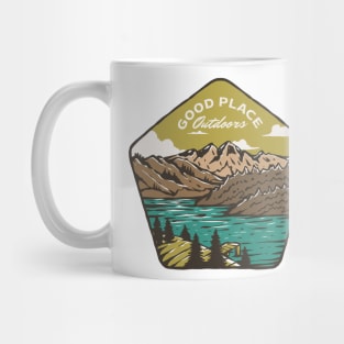 Lake Nature Outdoor Illustration Mug